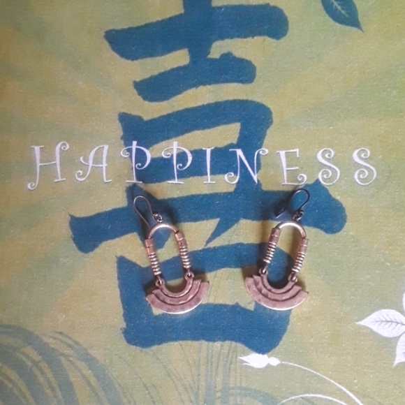 Brass Happiness Earrings - Picture 2 of 4